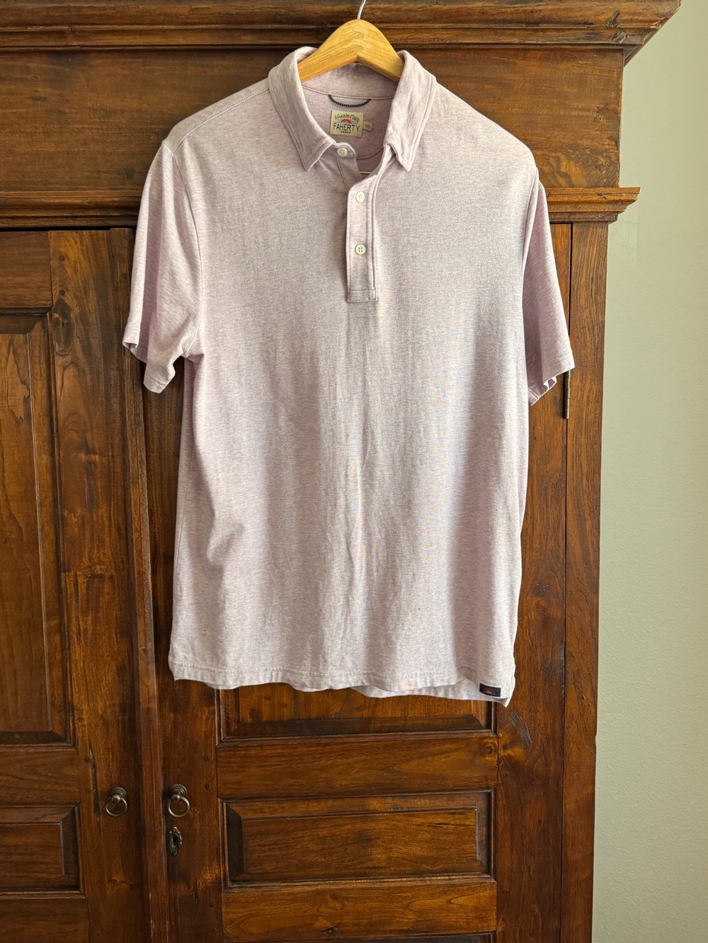Faherty Polo Shirt Lavender Purple